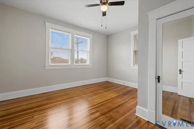a view of livingroom with hardwood floor and window