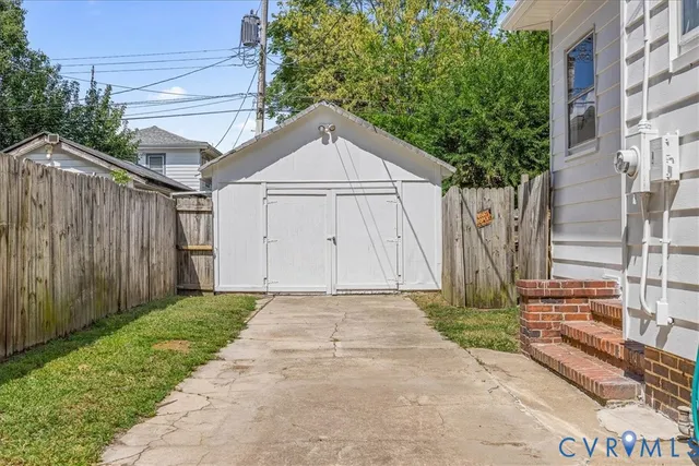 a backyard of a house