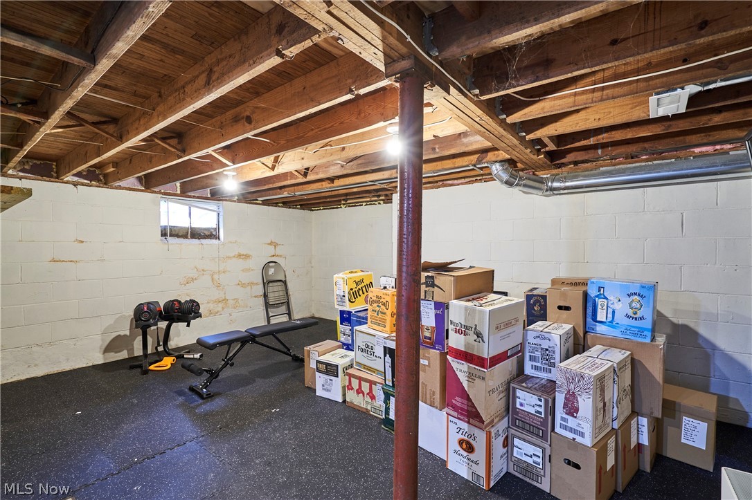 6586 Red Brush Road Ravenna, OH 44266 - Photo 18 of 27 Basement, with storage, workshop and 1 car garage attached.