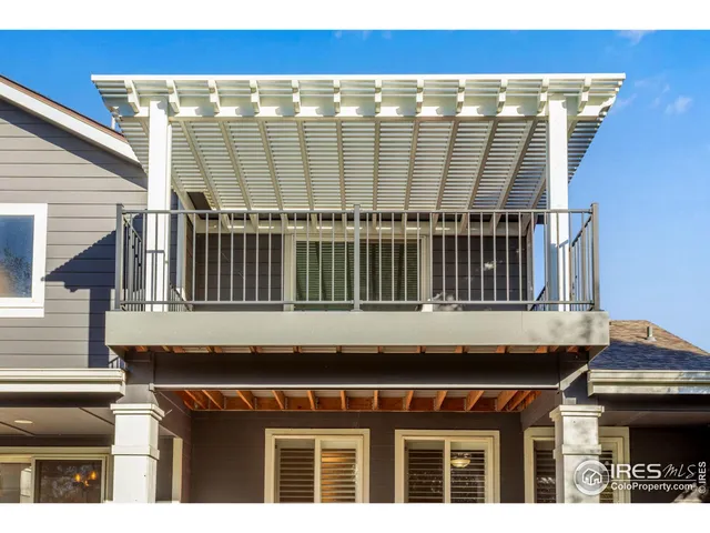 a view of a building with a balcony