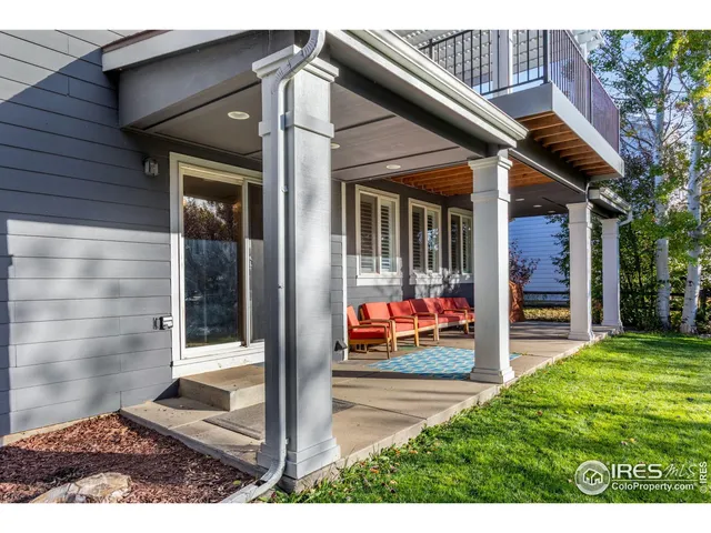 a view of a backyard with a patio