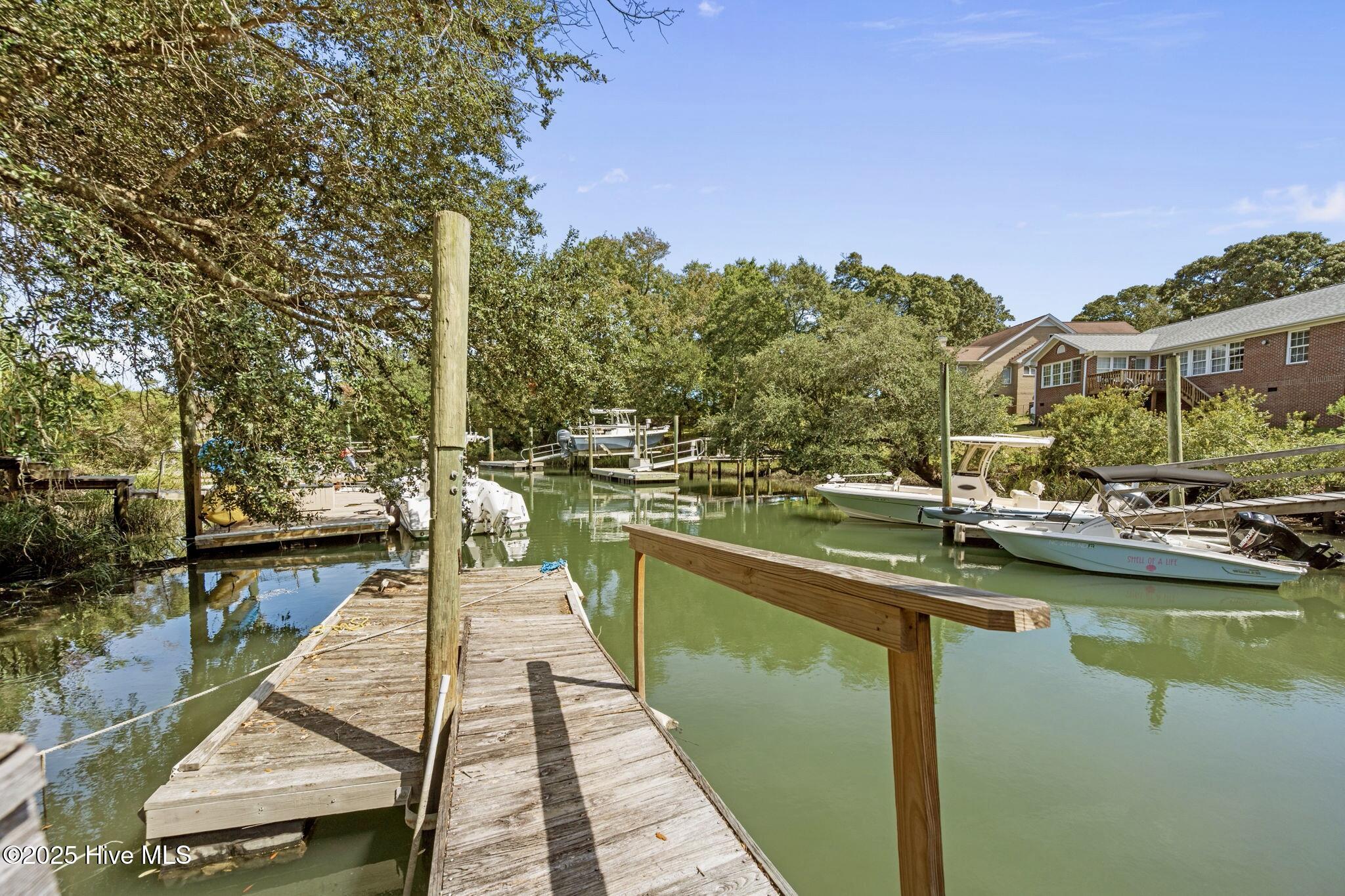 802 Sound View Drive Hampstead, NC 28443 - Photo 2 of 66 Deep water canal with floating dock