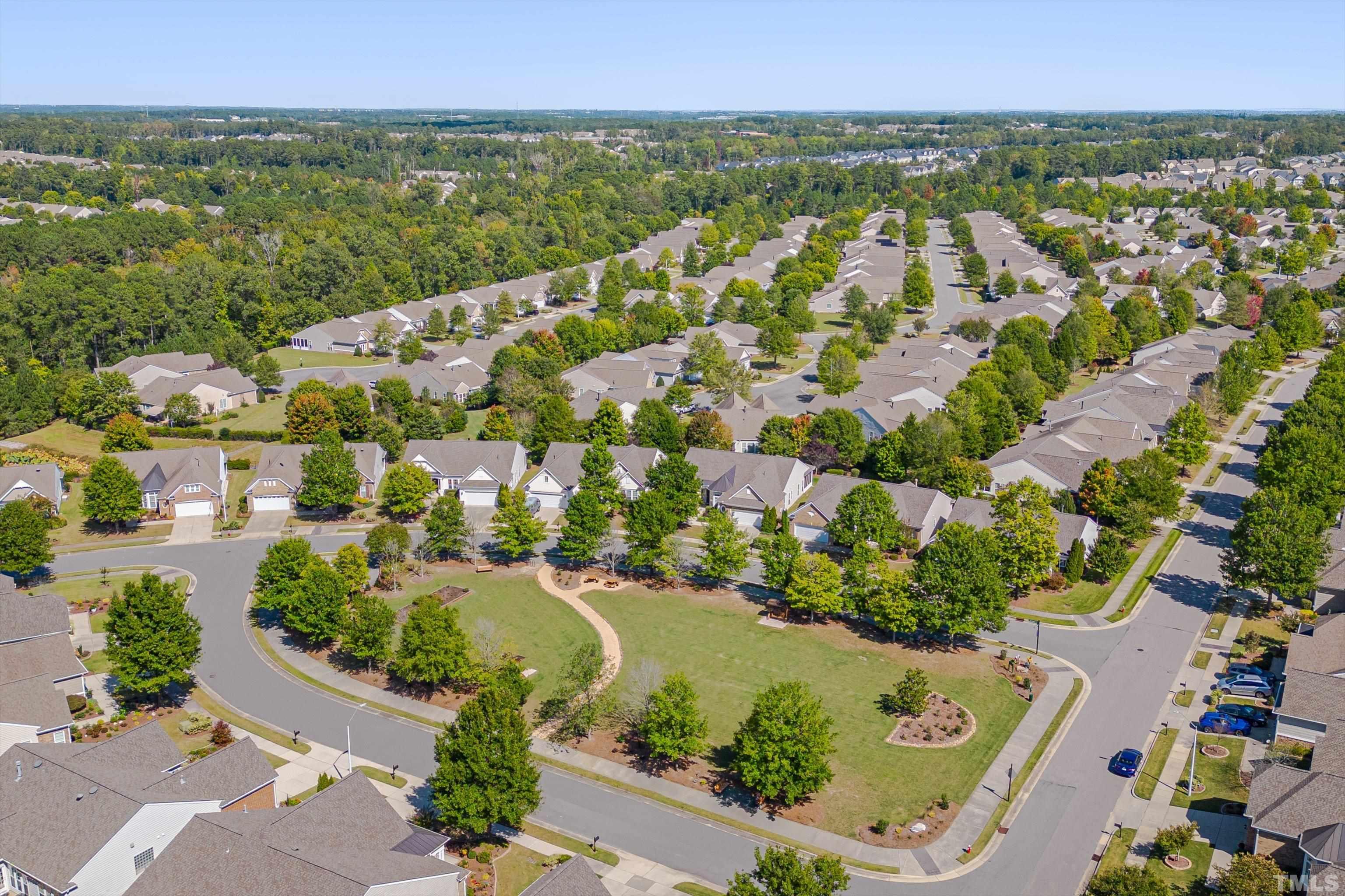 315 Beckingham Loop Cary, NC 27519 - Photo 33 of 34 an aerial view of residential houses with outdoor space