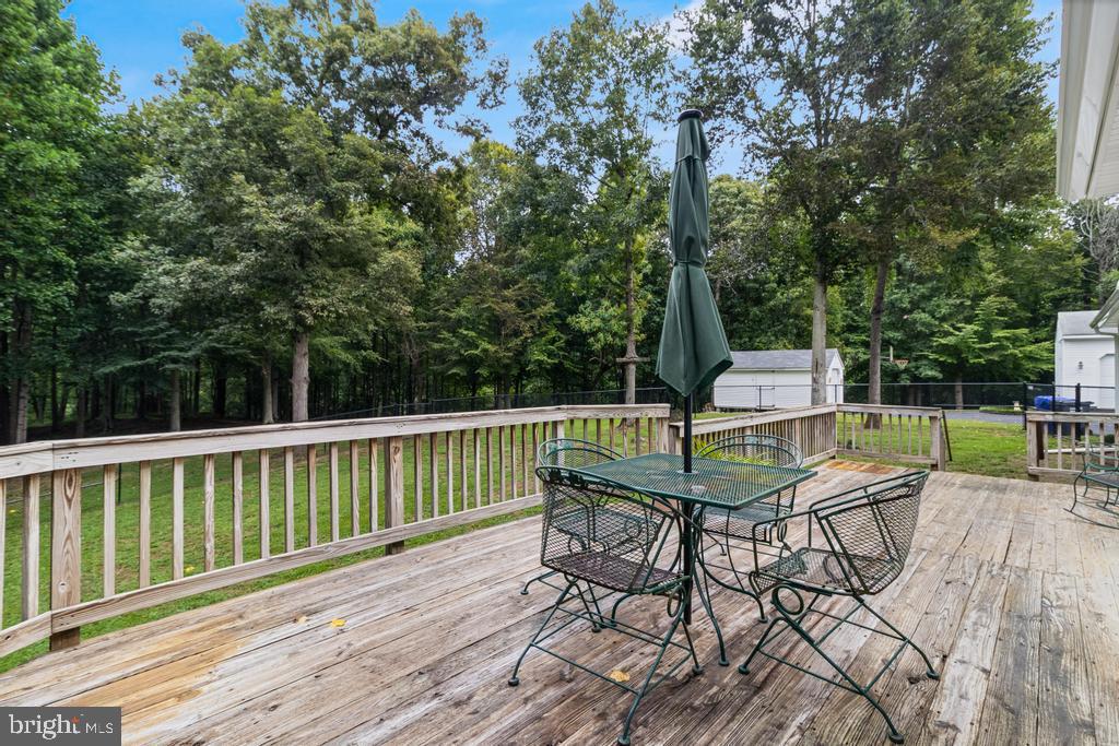 140 Morgans Ridge Road La Plata, MD 20646 - Photo 54 of 72 Deck views looking over the private backyard