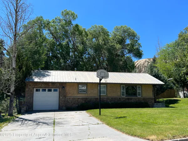 a front view of a house with yard