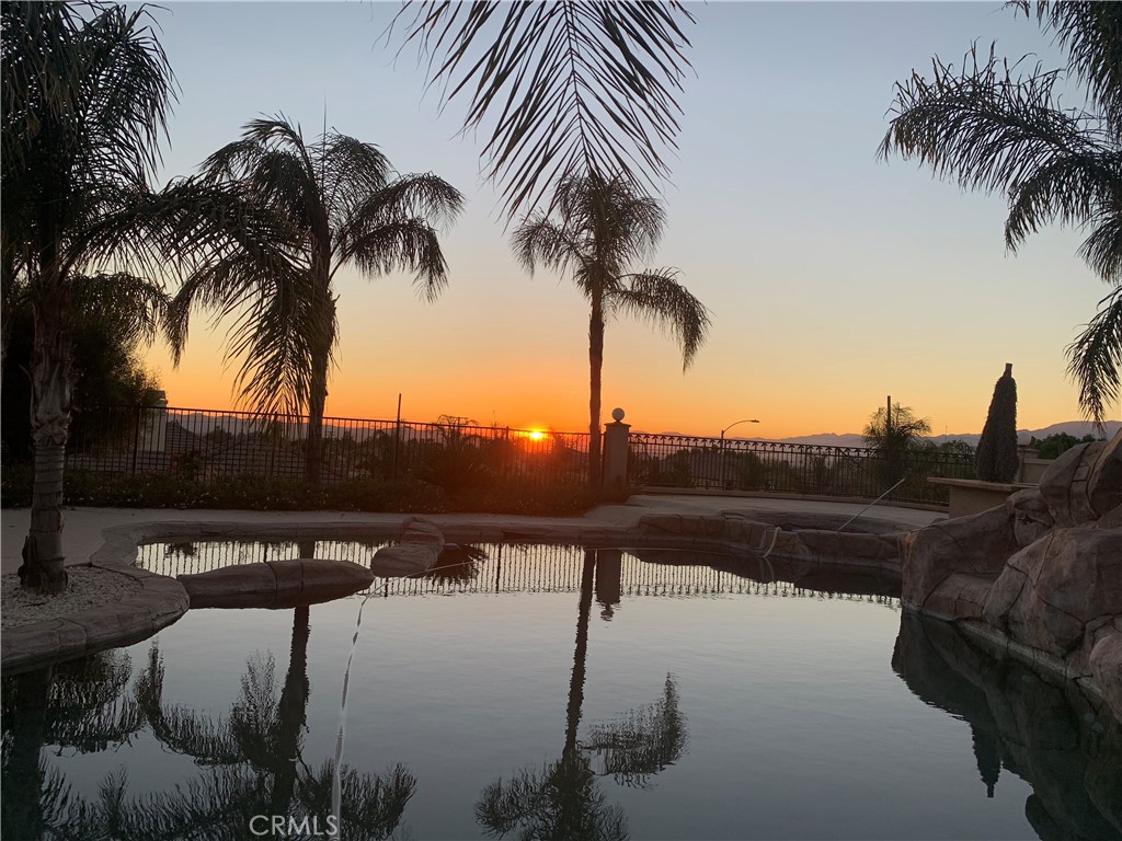 7907 Horizon View Drive Riverside, CA 92506 - Photo 3 of 58 Sunset pool view