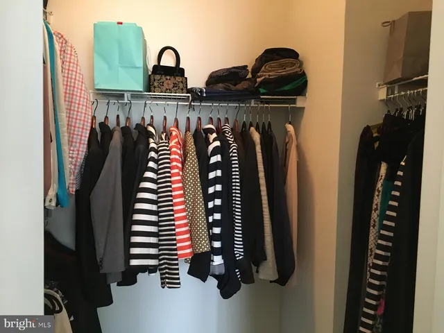 a view of walk in closet