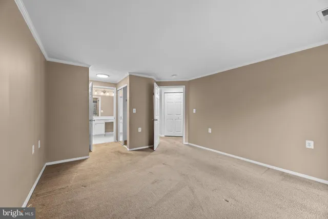 a view of an empty room