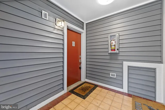 a view of a house with a door