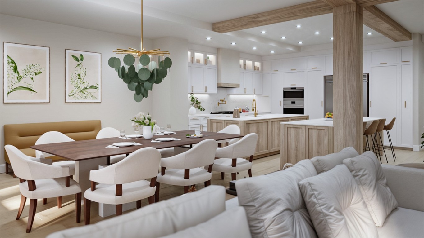 5063 1st Coast Highway, Unit 101D Fernandina Beach, FL 32034 - Photo 17 of 58 a living room with furniture kitchen and a chandelier