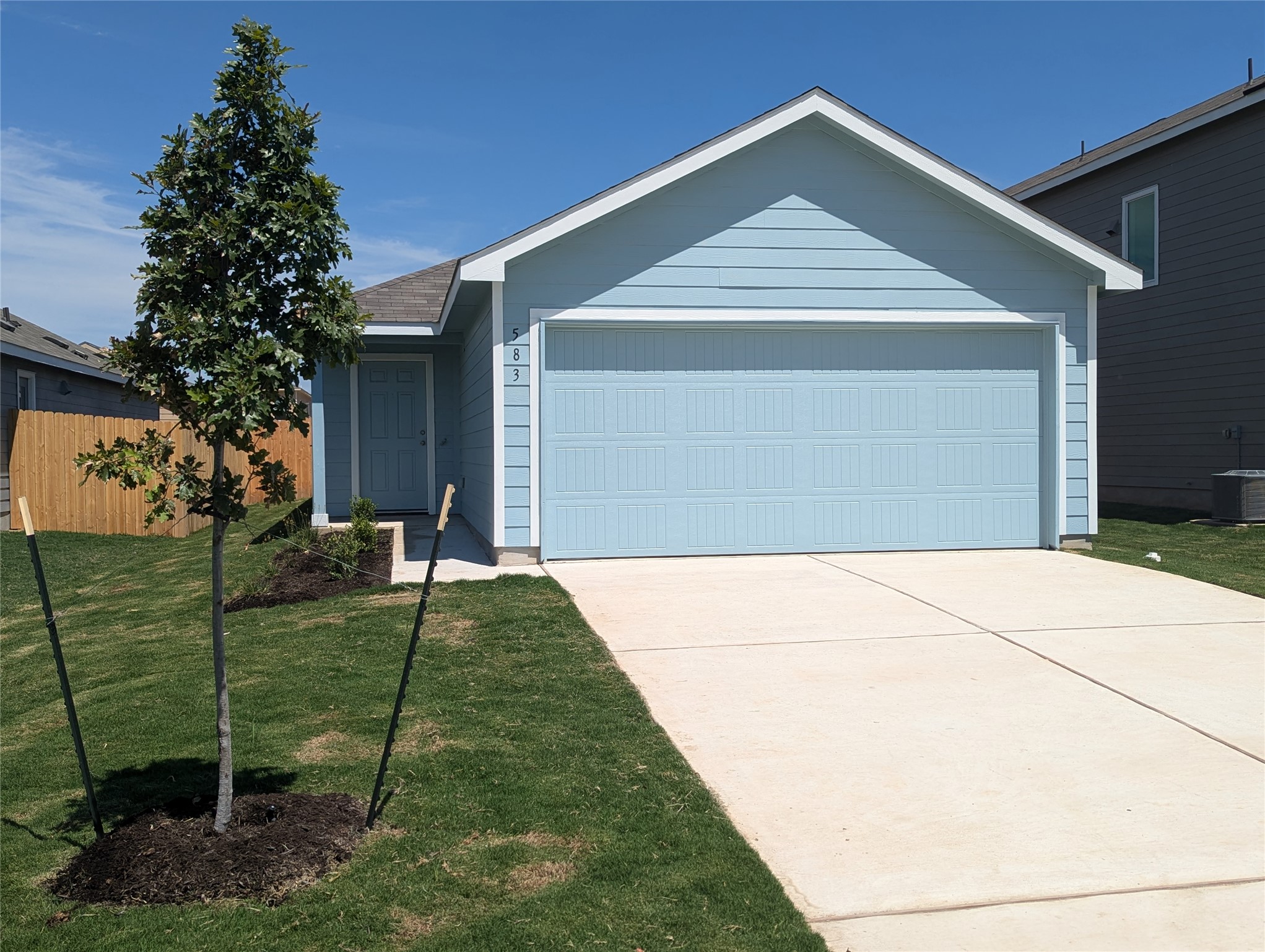 Like new 1 story with 2 car garage