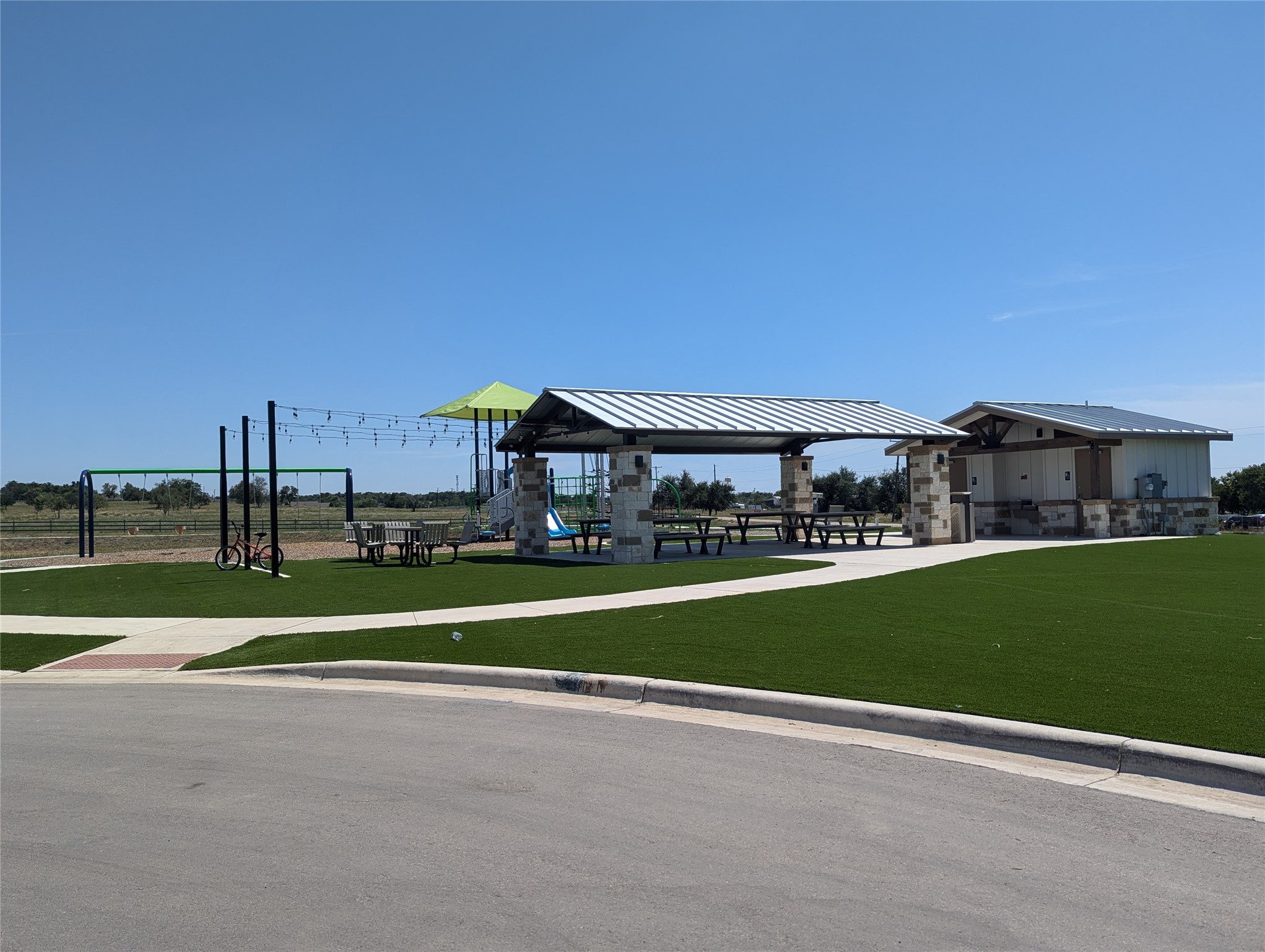 583 Commander Abbott Drive Jarrell, TX 76537 - Photo 23 of 24 a view of a stadium that has a big playing ground