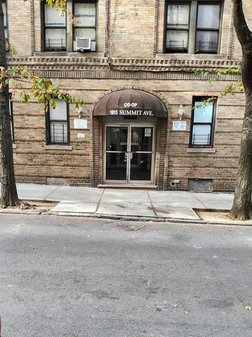 a view of a building with a window