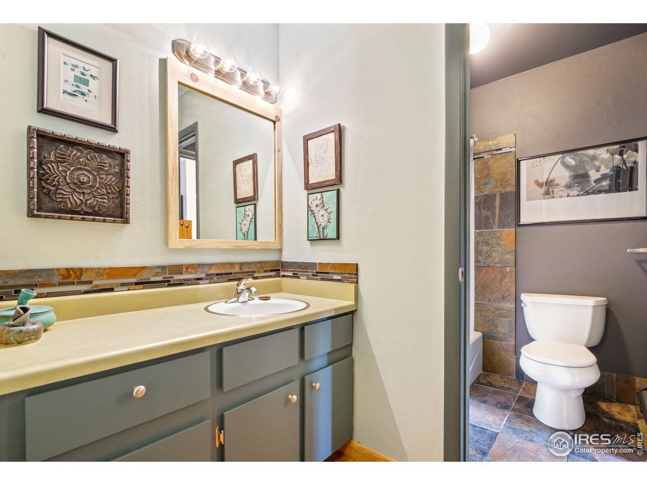 705 East Drake Road, Unit 39 Fort Collins, CO 80525 - Photo 15 of 23 a bathroom with a toilet sink and mirror