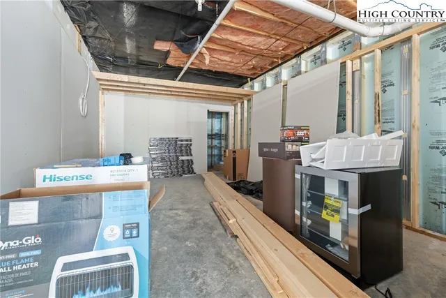 a room with gym equipment