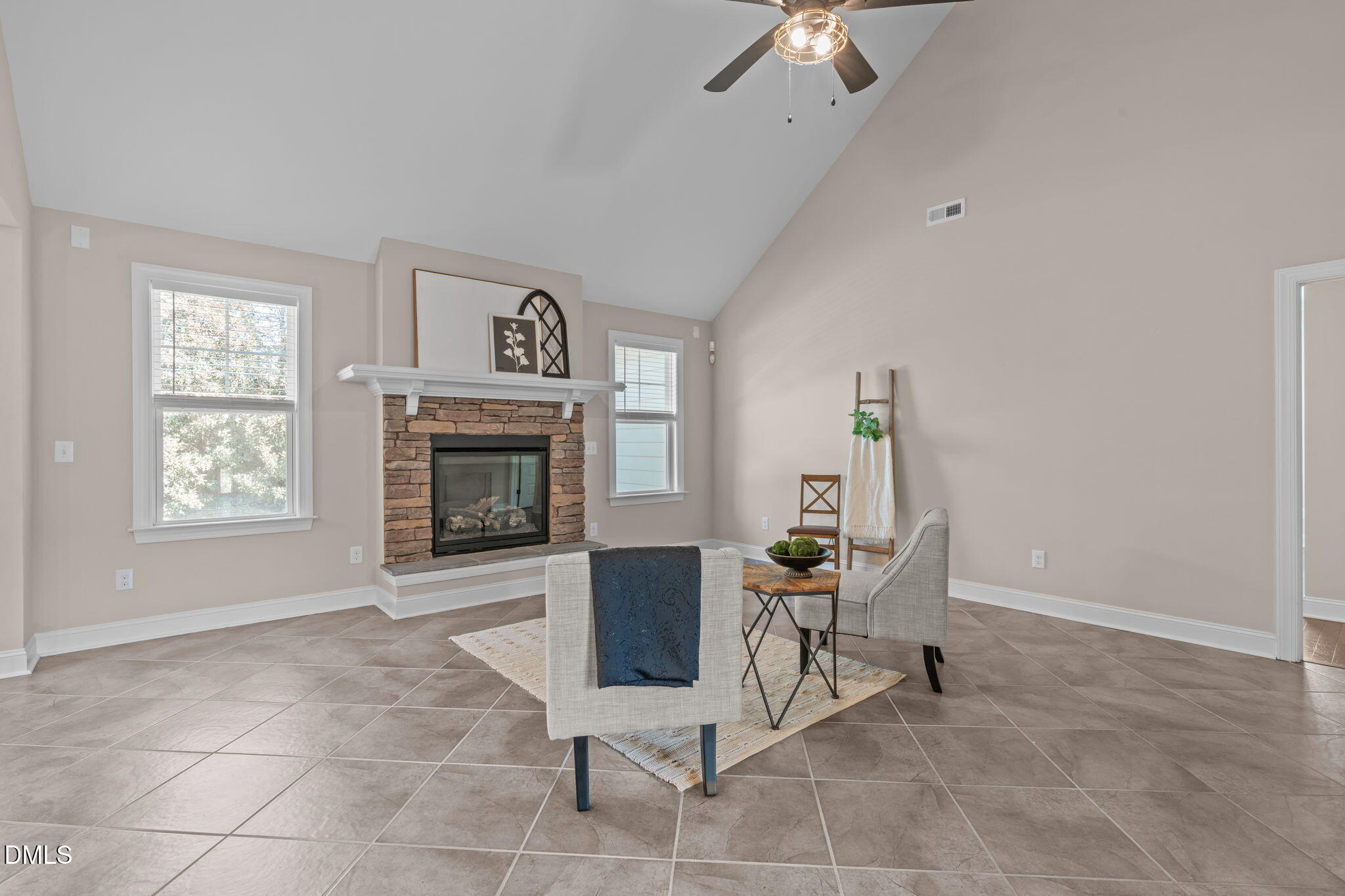 347 Country Mill Way Fuquay-Varina, NC 27526 - Photo 17 of 47 A-14_living room_fireplace view