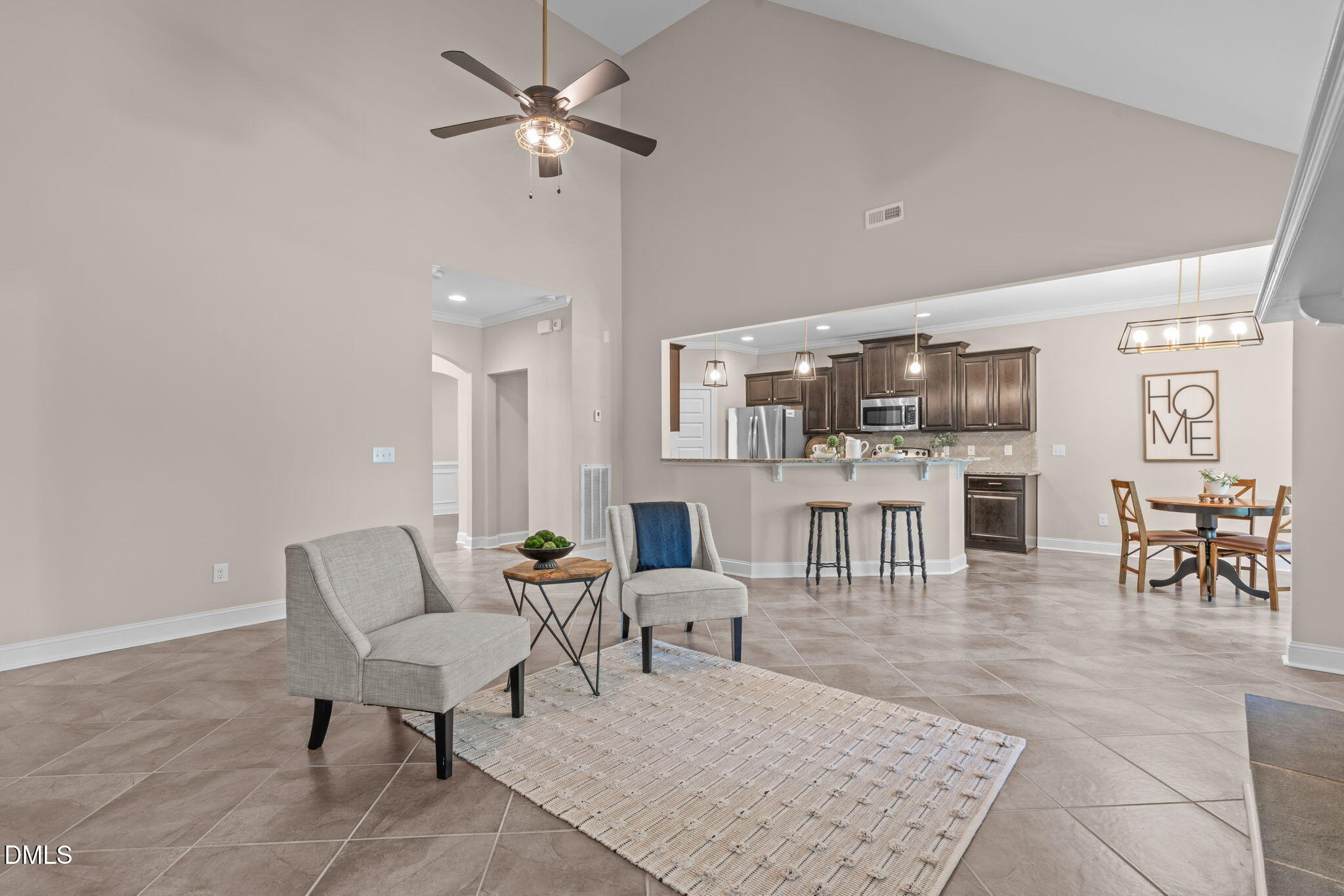 347 Country Mill Way Fuquay-Varina, NC 27526 - Photo 20 of 47 A-17_view from fireplace into kitchen