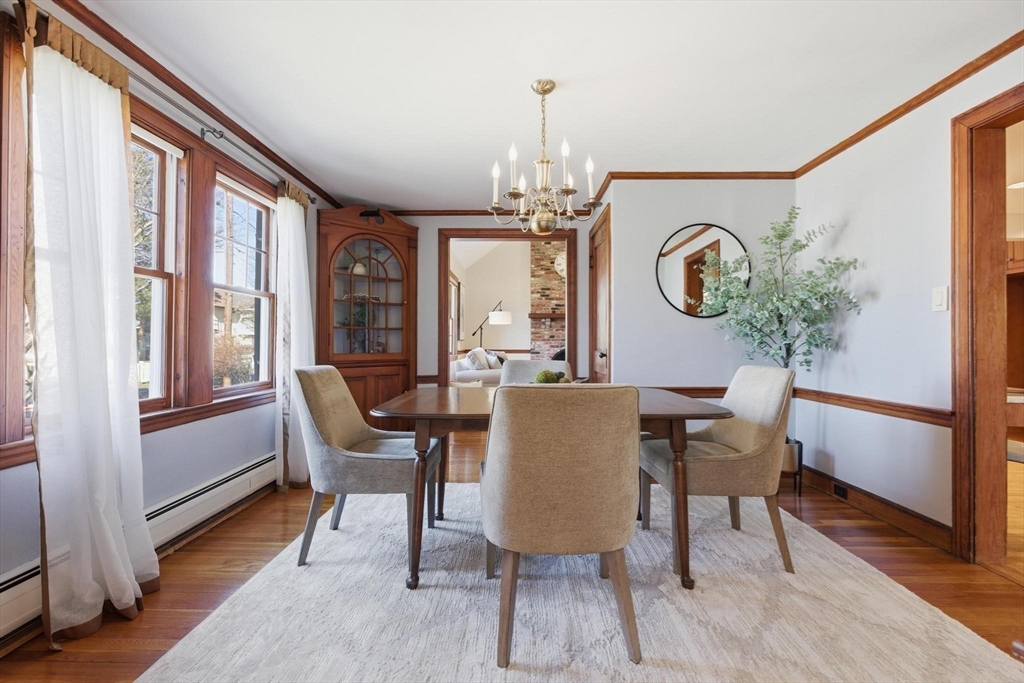 38 Morgan Avenue Wakefield, MA 01880 - Photo 13 of 39 a view of a dining room with furniture window and wooden floor