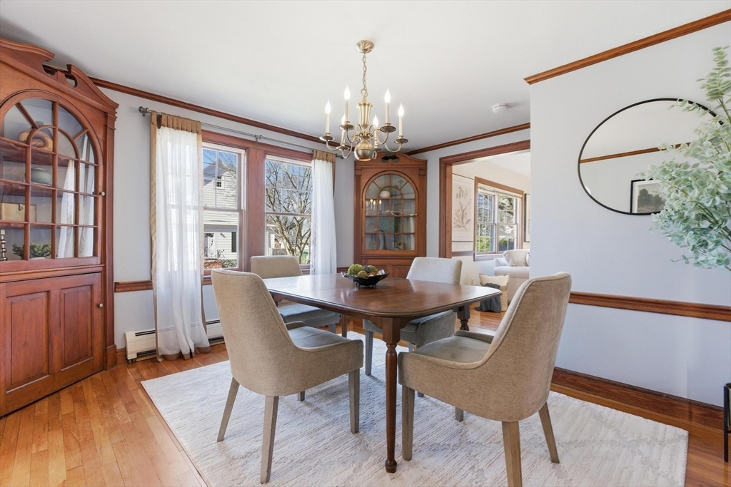 38 Morgan Avenue Wakefield, MA 01880 - Photo 14 of 39 a view of a dining room with furniture window and wooden floor