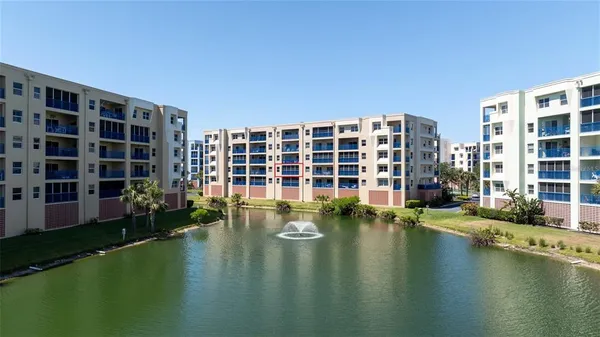 a view of building with lake view