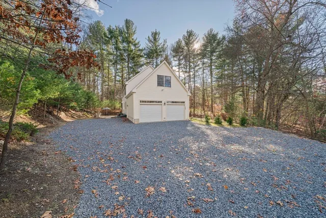 a house with a forest