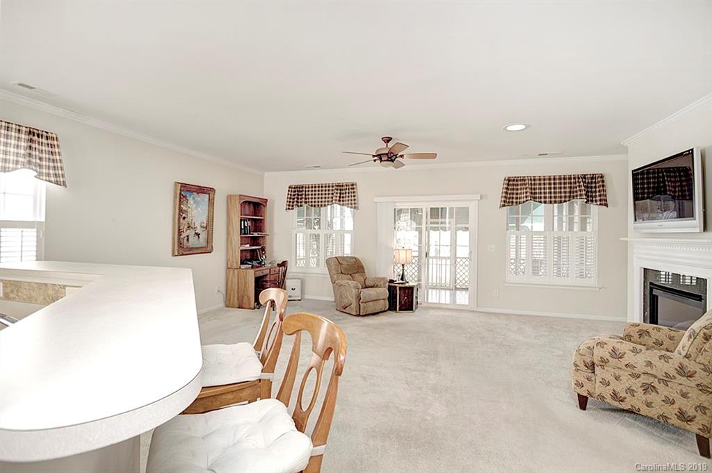407 Garnet Court Fort Mill, SC 29708 - Photo 8 of 30 a living room with furniture a flat screen tv and a fireplace