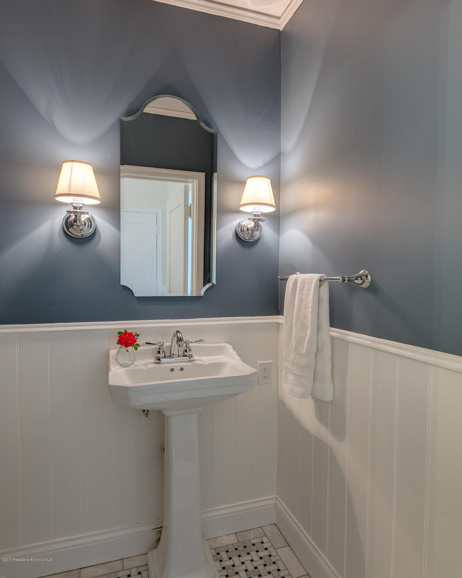 2529 Marengo Avenue Altadena, CA 91001 - Photo 22 of 42 a bathroom with a sink a vanity and a mirror