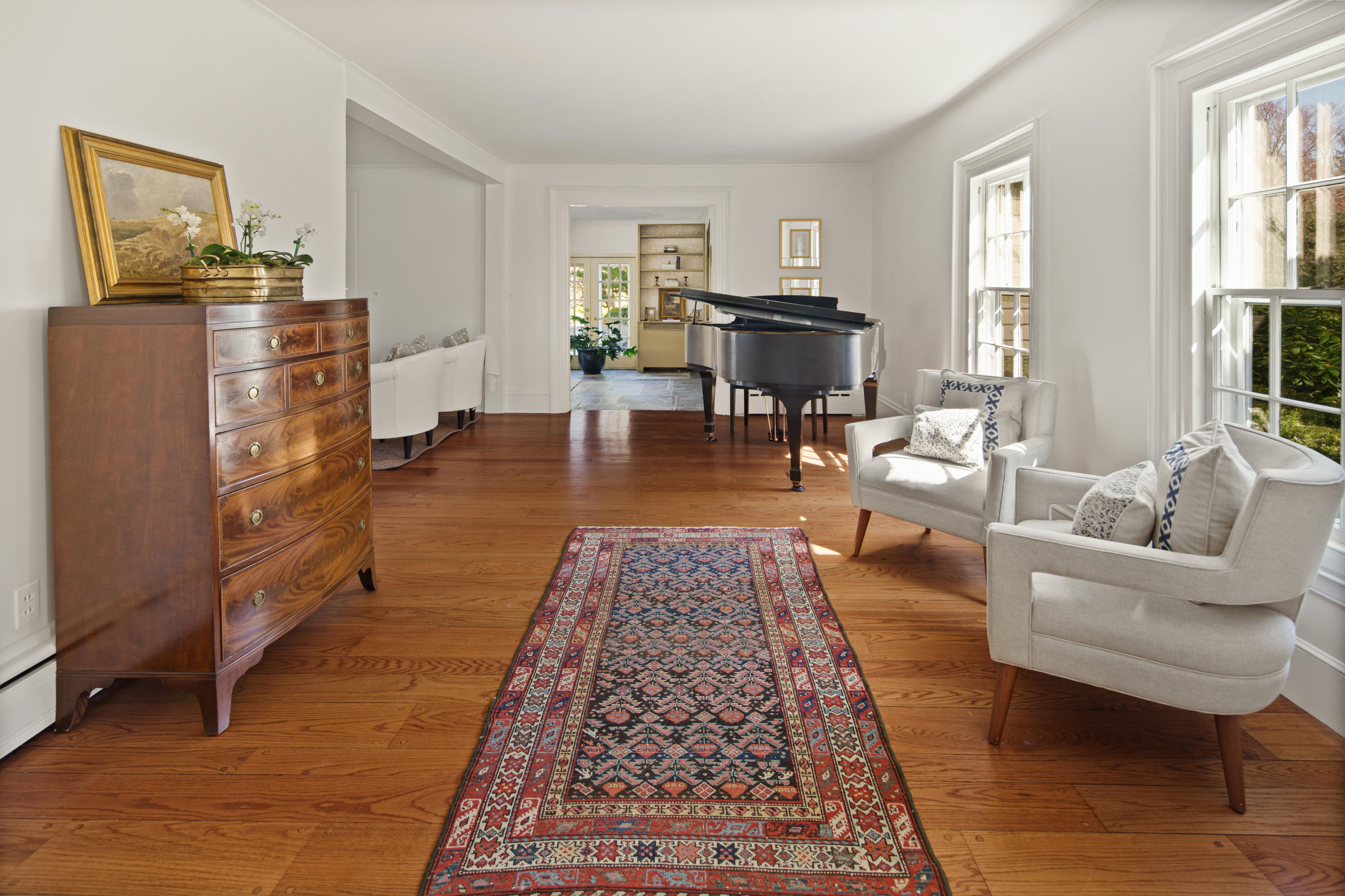 469 Brookside Road New Canaan, CT 06840 - Photo 4 of 39 a living room with furniture and a rug
