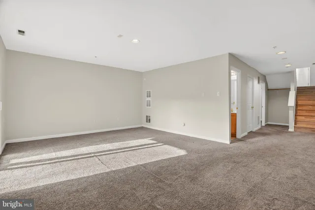 a view of an empty room