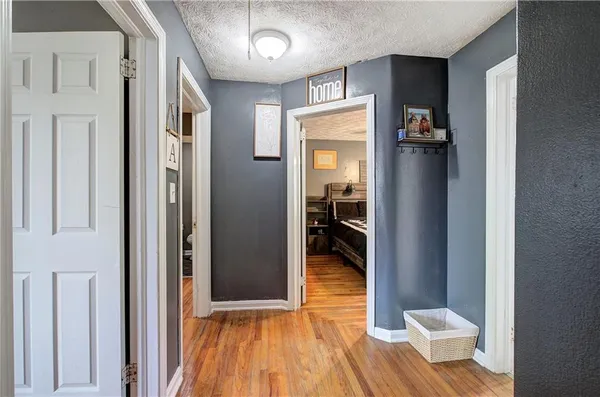 a view of a lake from a yard