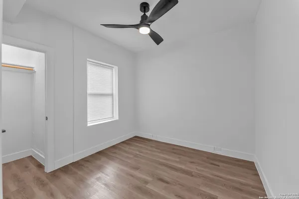 a close view of walk in closet