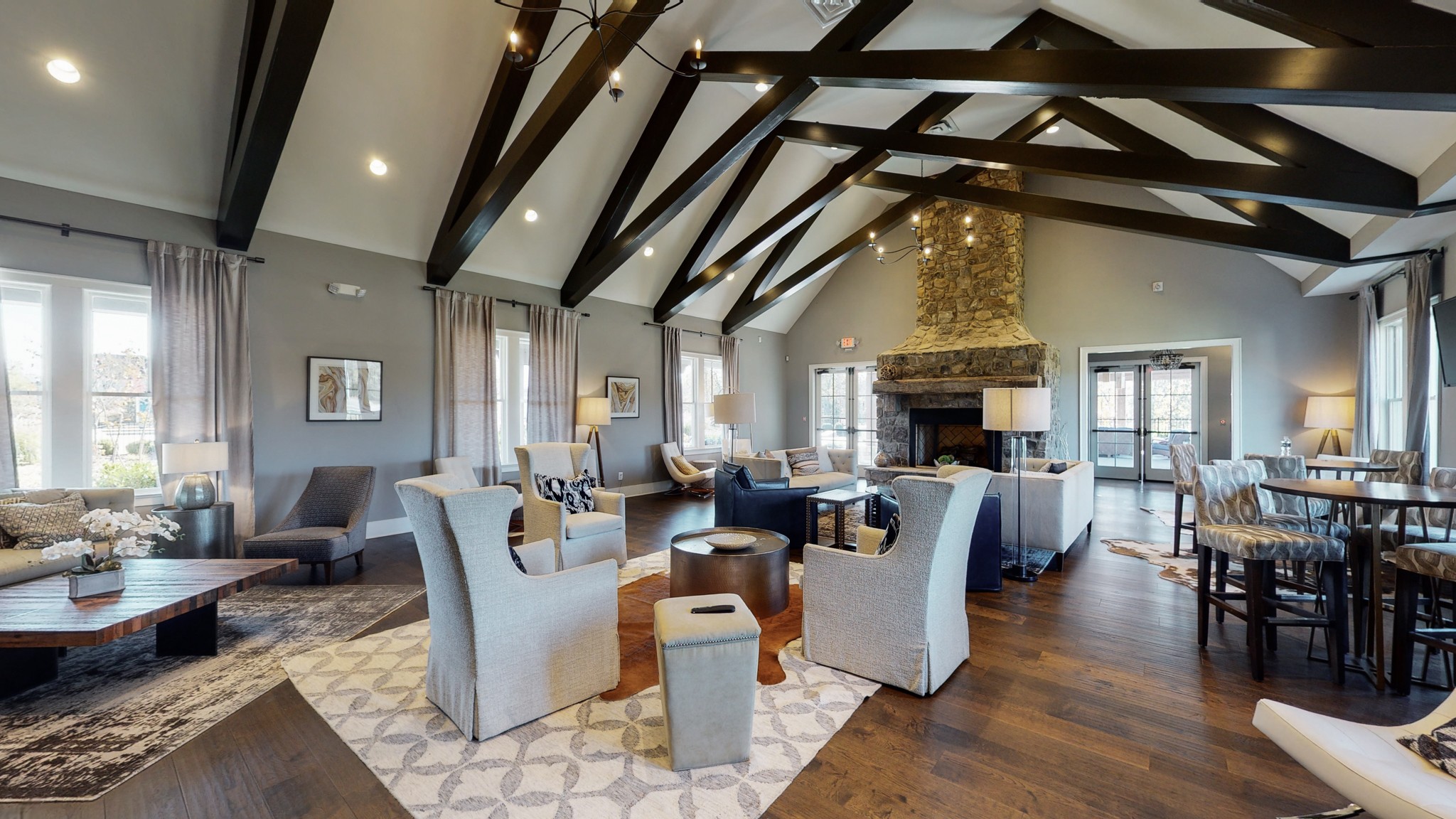 757 Plowson Road Mount Juliet, TN 37122 - Photo 41 of 48 a living room with fireplace furniture and a wooden floor