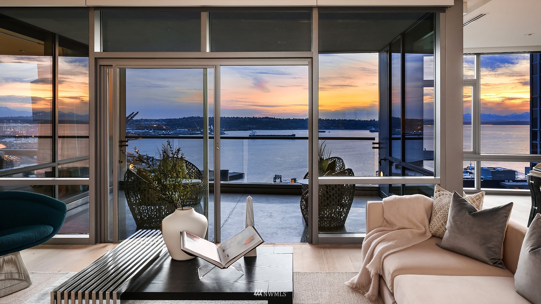 715 2nd Avenue, Unit 1702 Seattle, WA 98104 - Photo 6 of 26 a living room with furniture and a large window