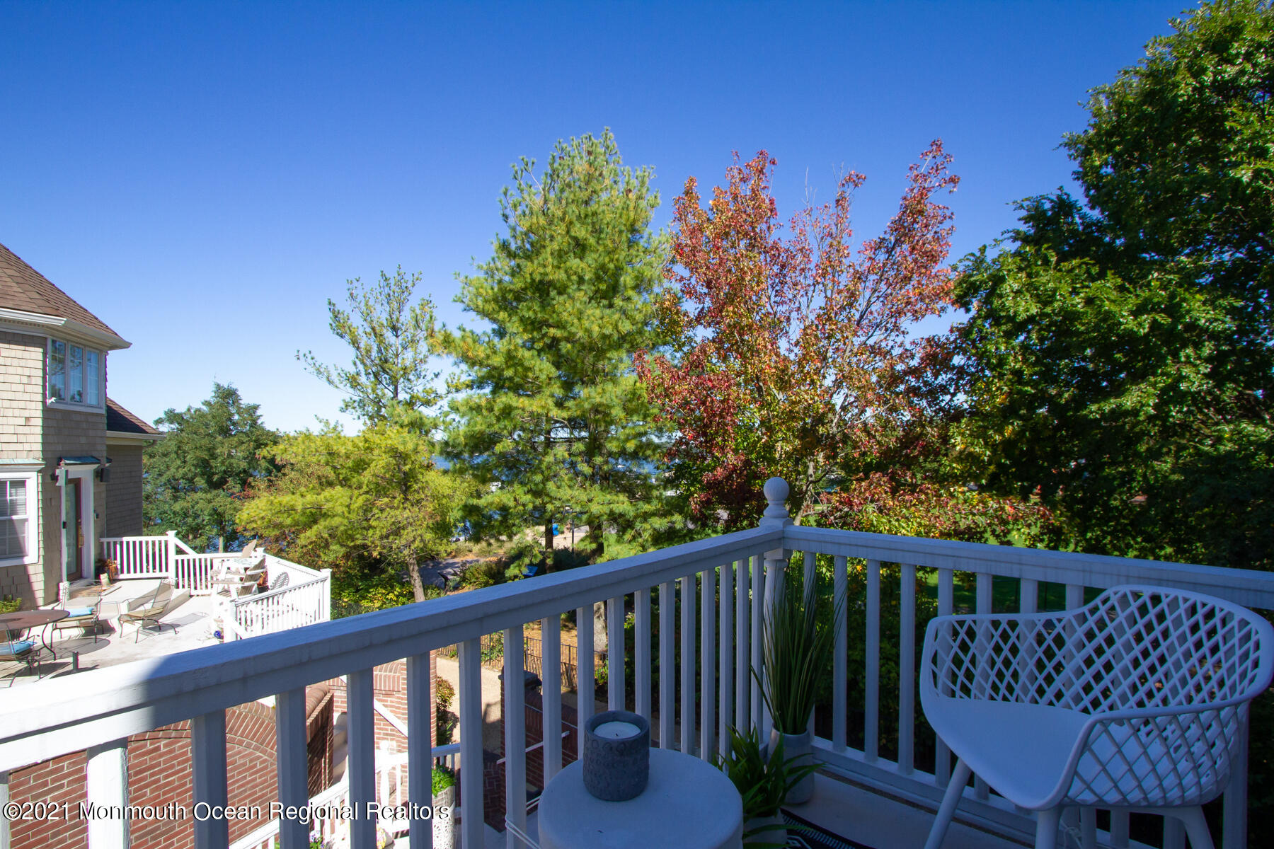 62 B West Front Street Red Bank, NJ 07701 - Photo 20 of 45 a view of a balcony with wooden floor and fence