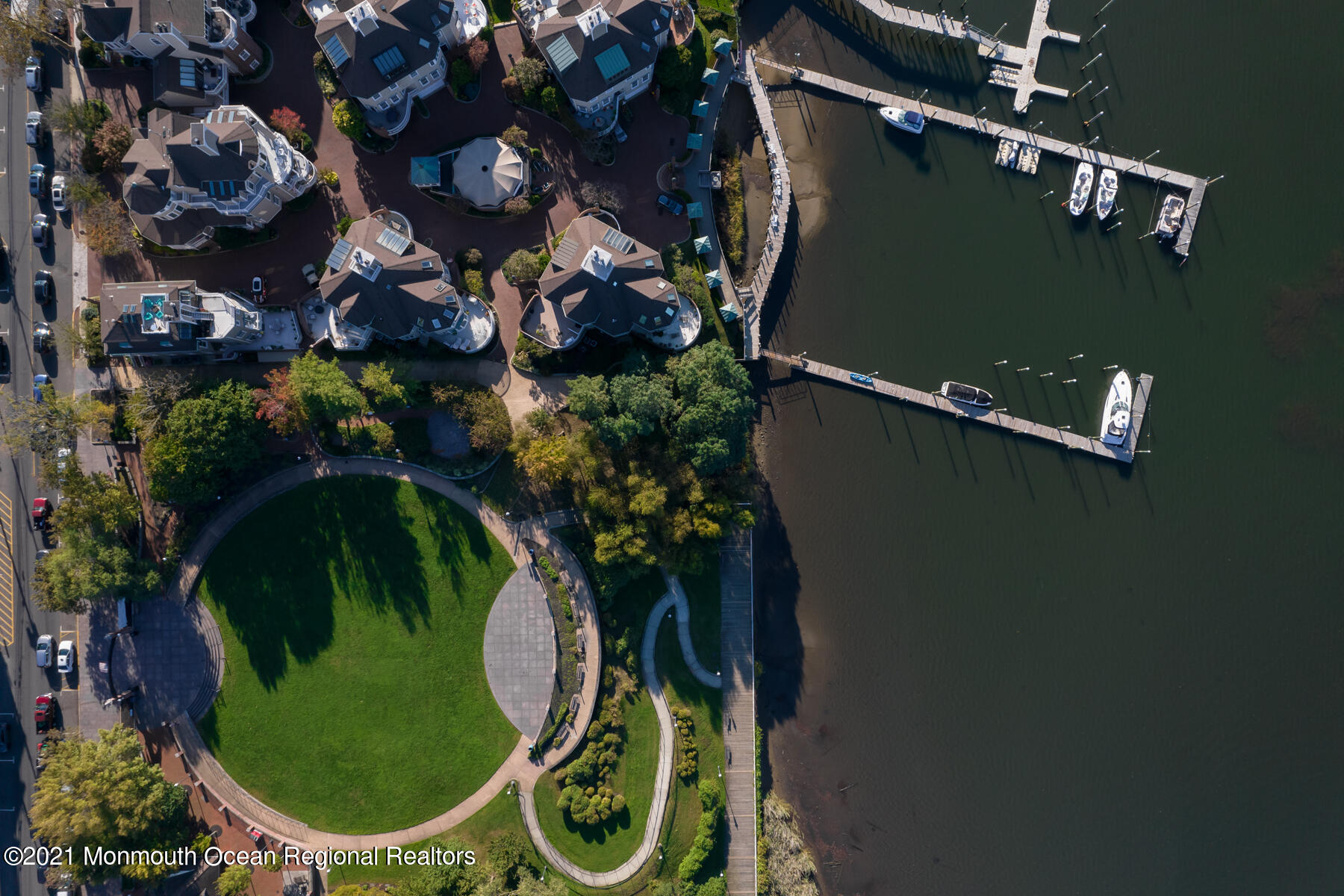 62 B West Front Street Red Bank, NJ 07701 - Photo 34 of 45 an aerial view of a residential houses with outdoor space and swimming pool