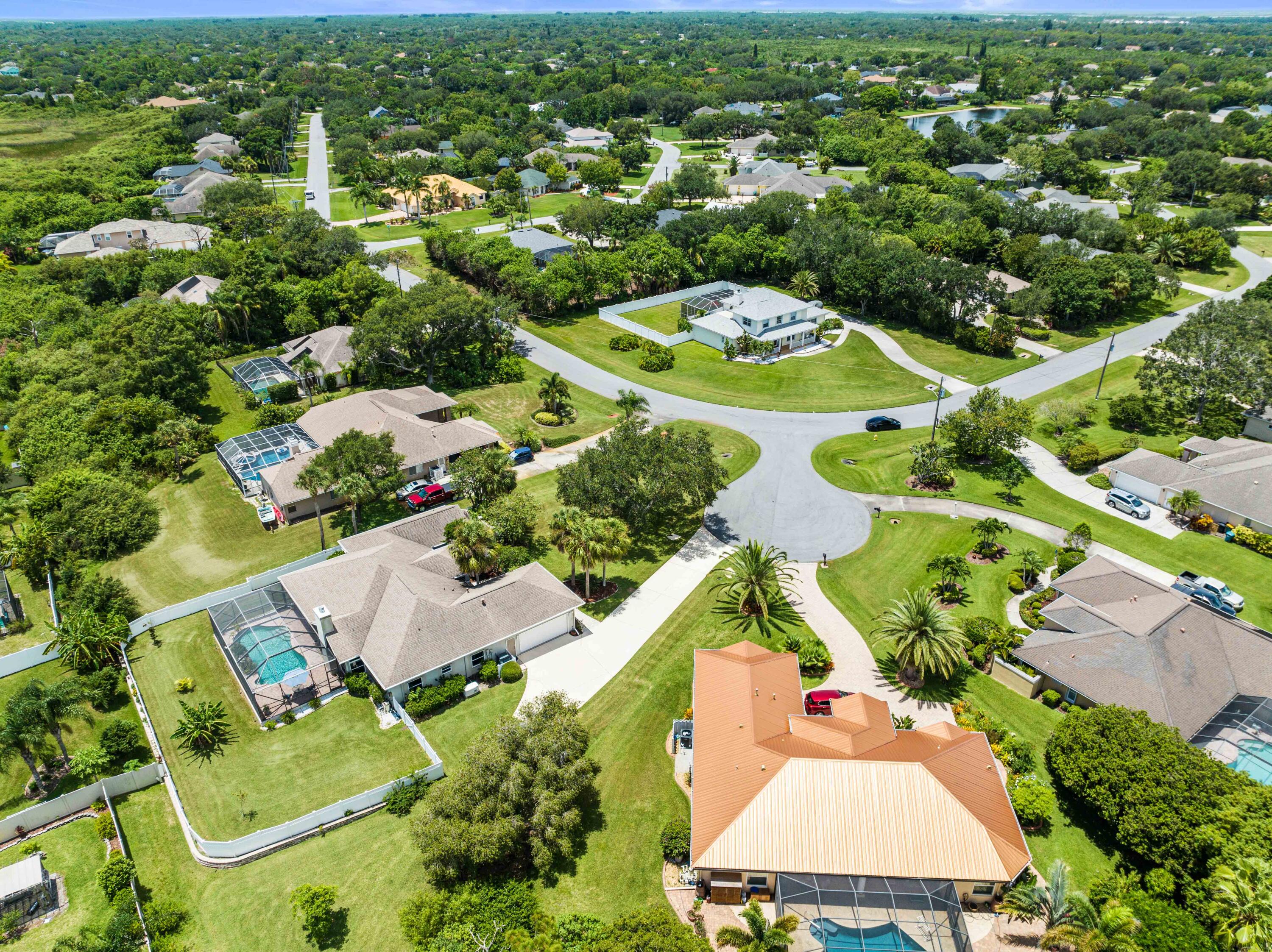 3455 Shady Run Road Melbourne, FL 32934 - Photo 24 of 47 an aerial view of residential houses with outdoor space