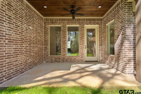 a view of swimming pool with a yard