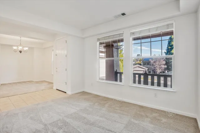 a view of an empty room