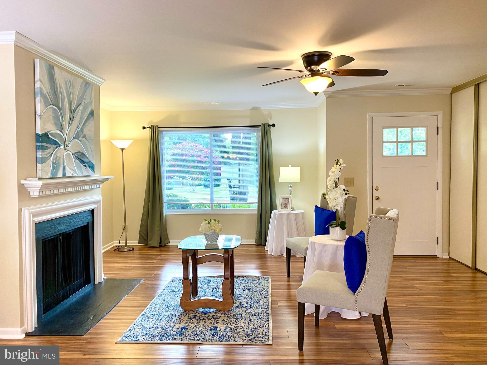 3408 Hallaton Court, Unit 165B Silver Spring, MD 20906 - Photo 5 of 40 LIVING RM WOOD-BURNING FIREPL, RECENTLY SERVICED