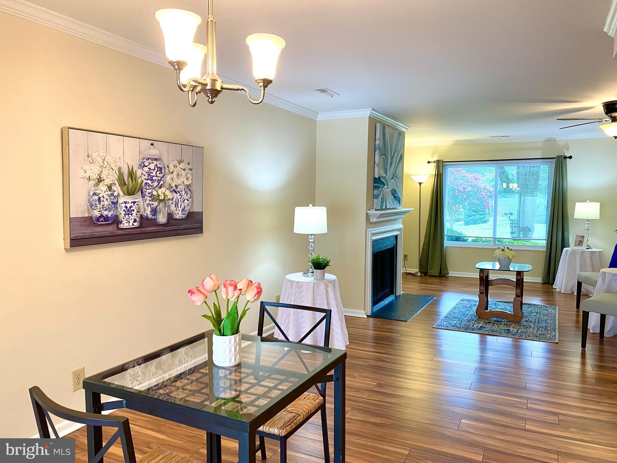 3408 Hallaton Court, Unit 165B Silver Spring, MD 20906 - Photo 9 of 40 CHANDELIER, MINI BLINDS, & CURTAINS TO CONVEY