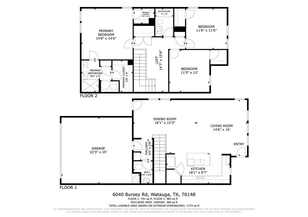6040 Bursey Road Watauga, TX 76148 - Photo 39 of 39 Floor plan
