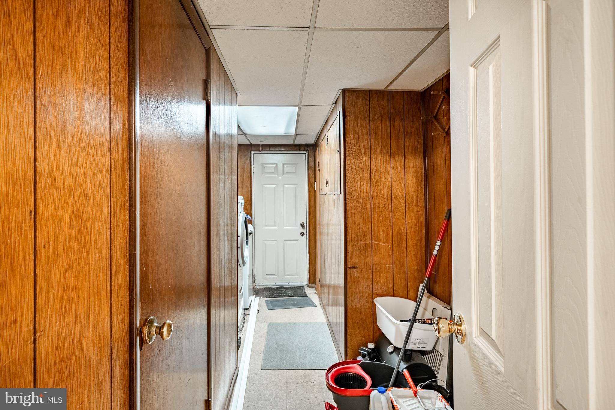 211 Wingate Road Upper Darby, PA 19082 - Photo 23 of 27 a bathroom with a glass shower door and a sink
