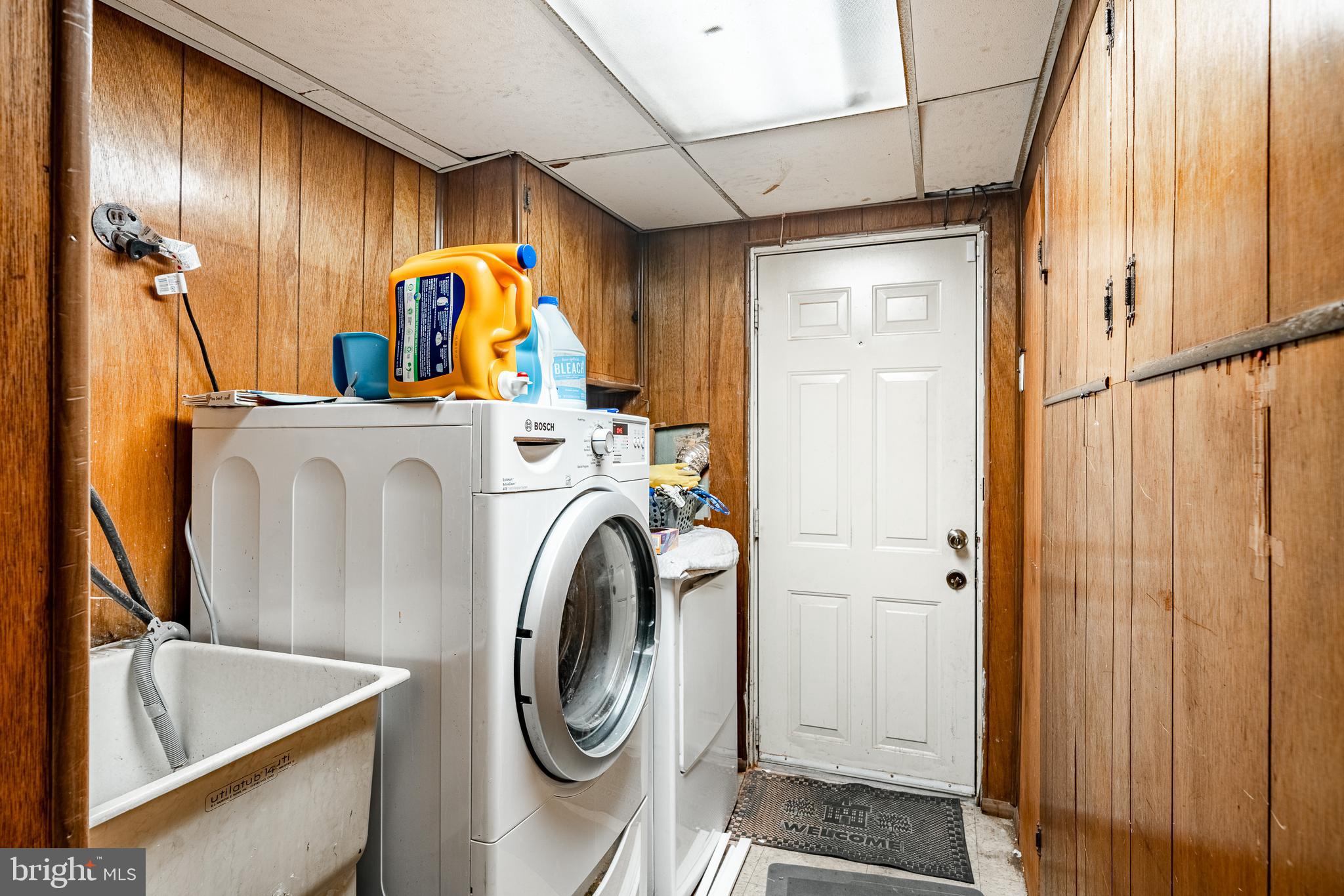 211 Wingate Road Upper Darby, PA 19082 - Photo 25 of 27 a view of a storage & utility room with washer and dryer