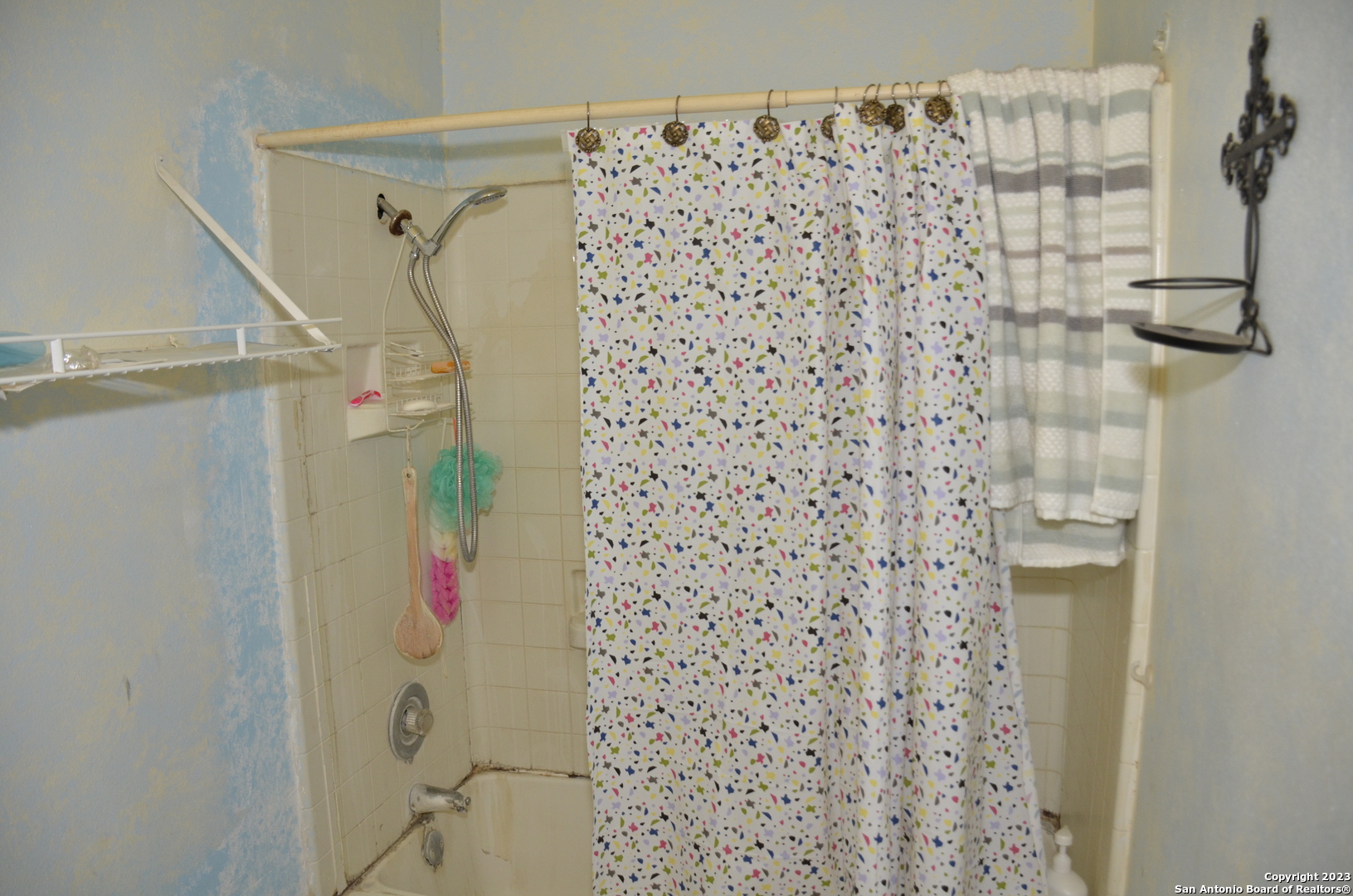 10805 Hollowell Road Atascosa, TX 78002 - Photo 12 of 25 a bathroom with a shower