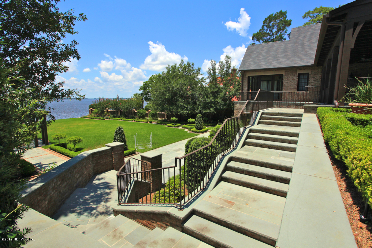 2122 River Road Jacksonville, FL 32207 - Photo 37 of 44 Slate Steps to Lower Terrace
