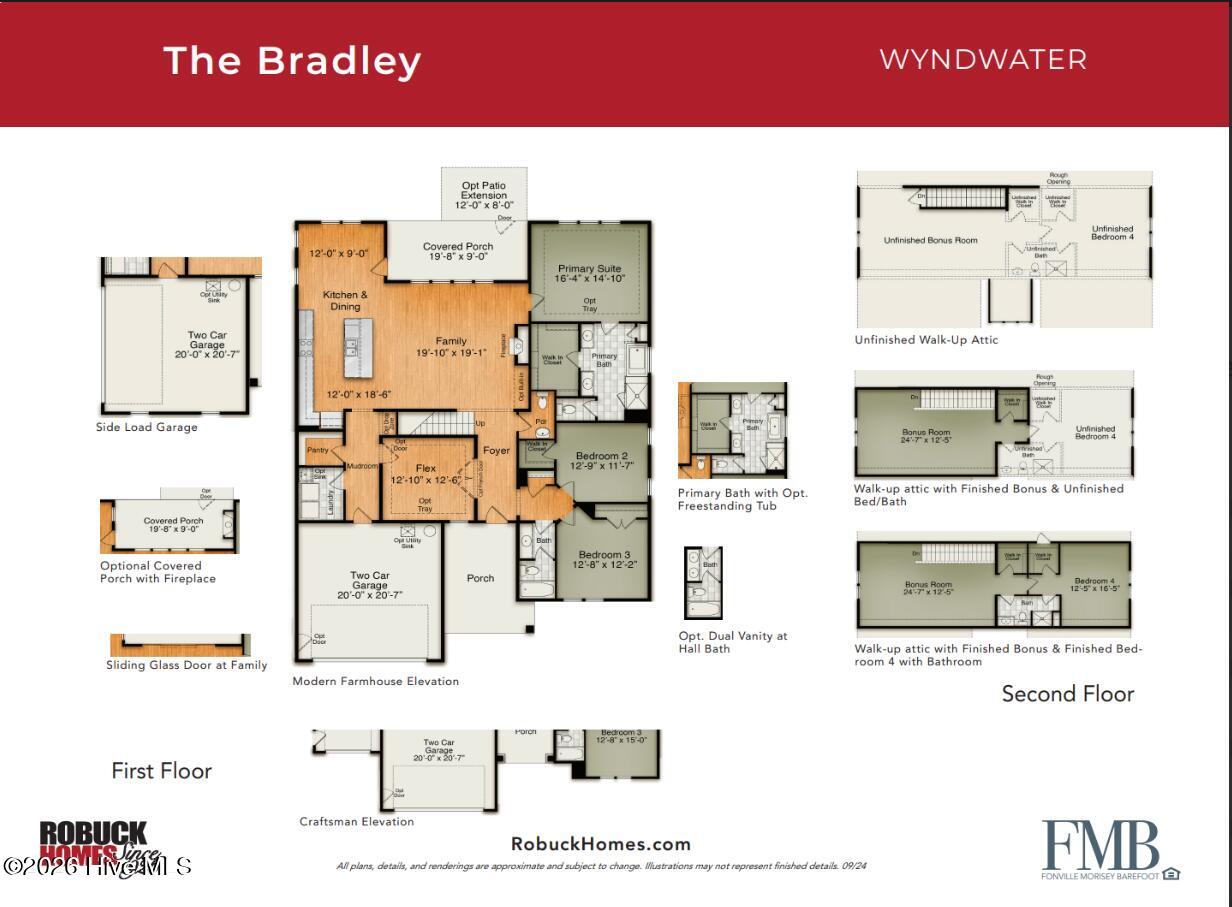 494 Sailor Sky Way, Unit 400 Hampstead, NC 28443 - Photo 55 of 55 Bradley Floorplan