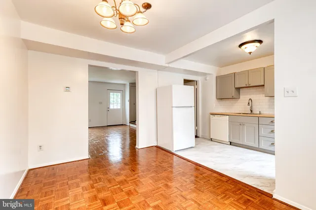 a view interior of the house and kitchen view