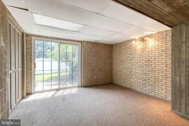 a view of an empty room