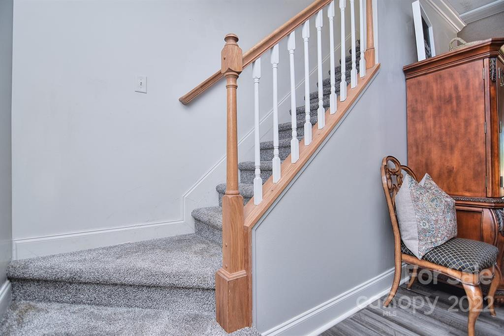 130 Printhad Road Dallas, NC 28034 - Photo 28 of 43 a view of entryway with wooden floor and stairs