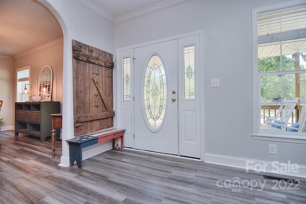 130 Printhad Road Dallas, NC 28034 - Photo 5 of 43 a view of an entryway with wooden floor